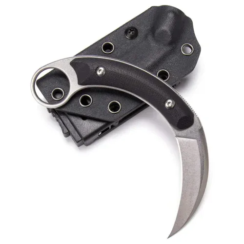 aether claw karambit knife | 3.14″ black stonewashed d2 blade | black g10 handle | edc & camping hunting tool | kiaslore kk1014 2 aether claw karambit knife | 3.14″ black stonewashed d2 blade | black g10 handle | edc & camping hunting tool | kiaslore kk1014 2