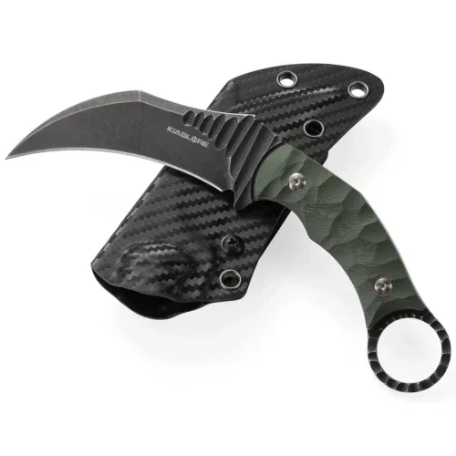 talos tactical karambit knife | 3.55″ black stonewashed m390 blade | green g10 handle | camping hunting tool | kiaslore kk141 1 talos tactical karambit knife | 3.55″ black stonewashed m390 blade | green g10 handle | camping hunting tool | kiaslore kk141 1