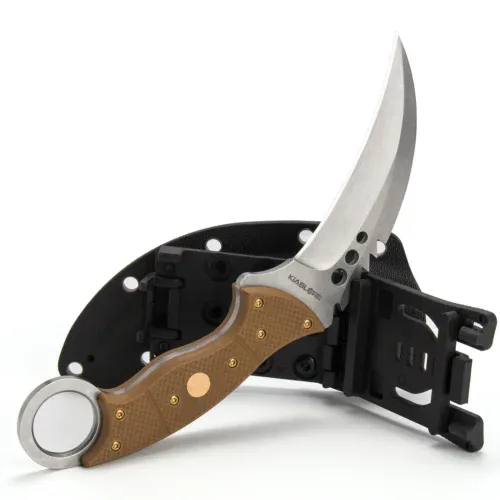 predator's claw tactical karambit knife | 3.74″ stonewashed d2 blade | sand g10 handle | camping hunting tool | kiaslore kk710 2 predator's claw tactical karambit knife | 3.74″ stonewashed d2 blade | sand g10 handle | camping hunting tool | kiaslore kk710 2